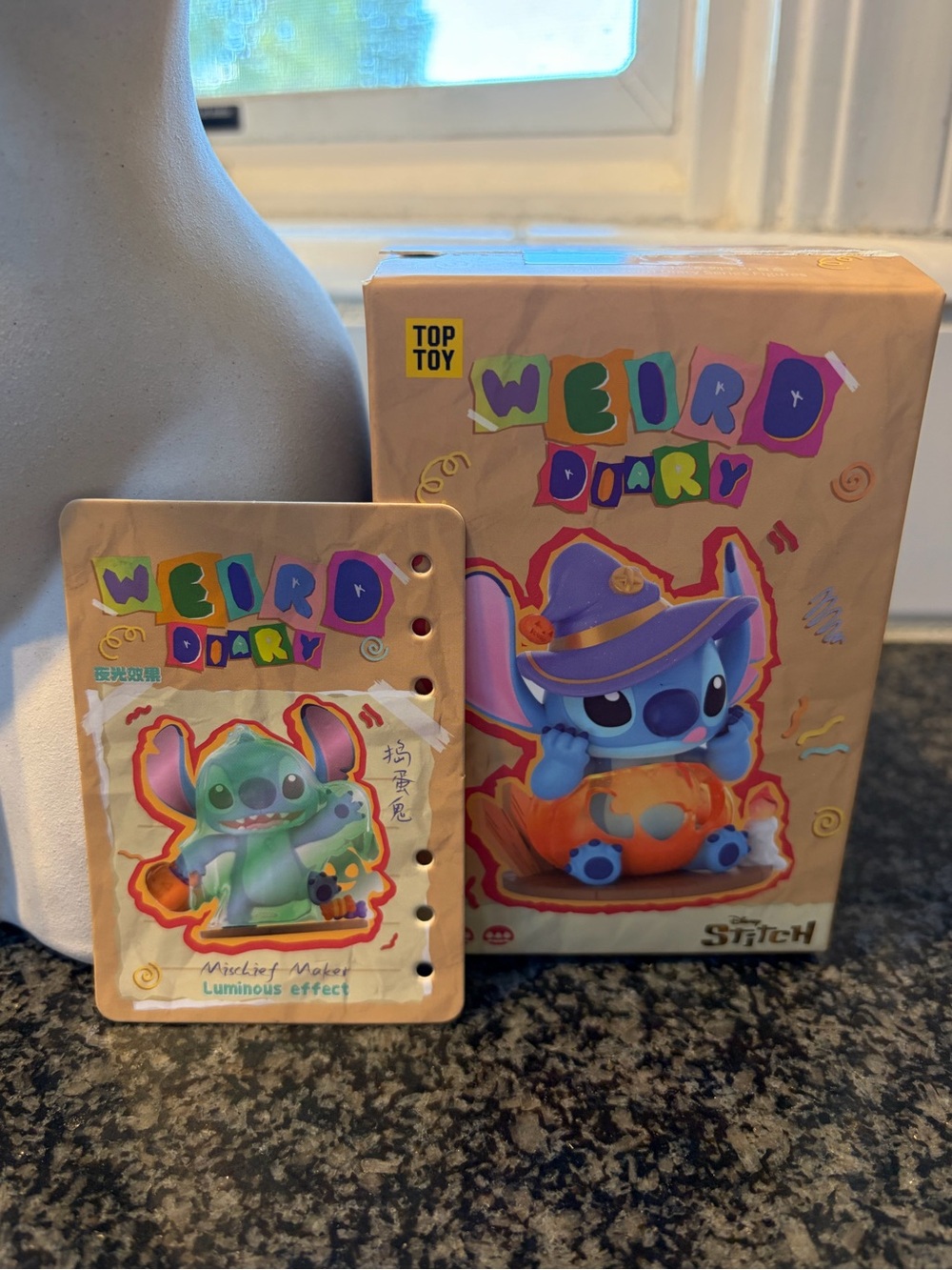 DISNEY Stitch collectible figure from ‘Weird Diary’ series- NEW - Picture 3 of 7